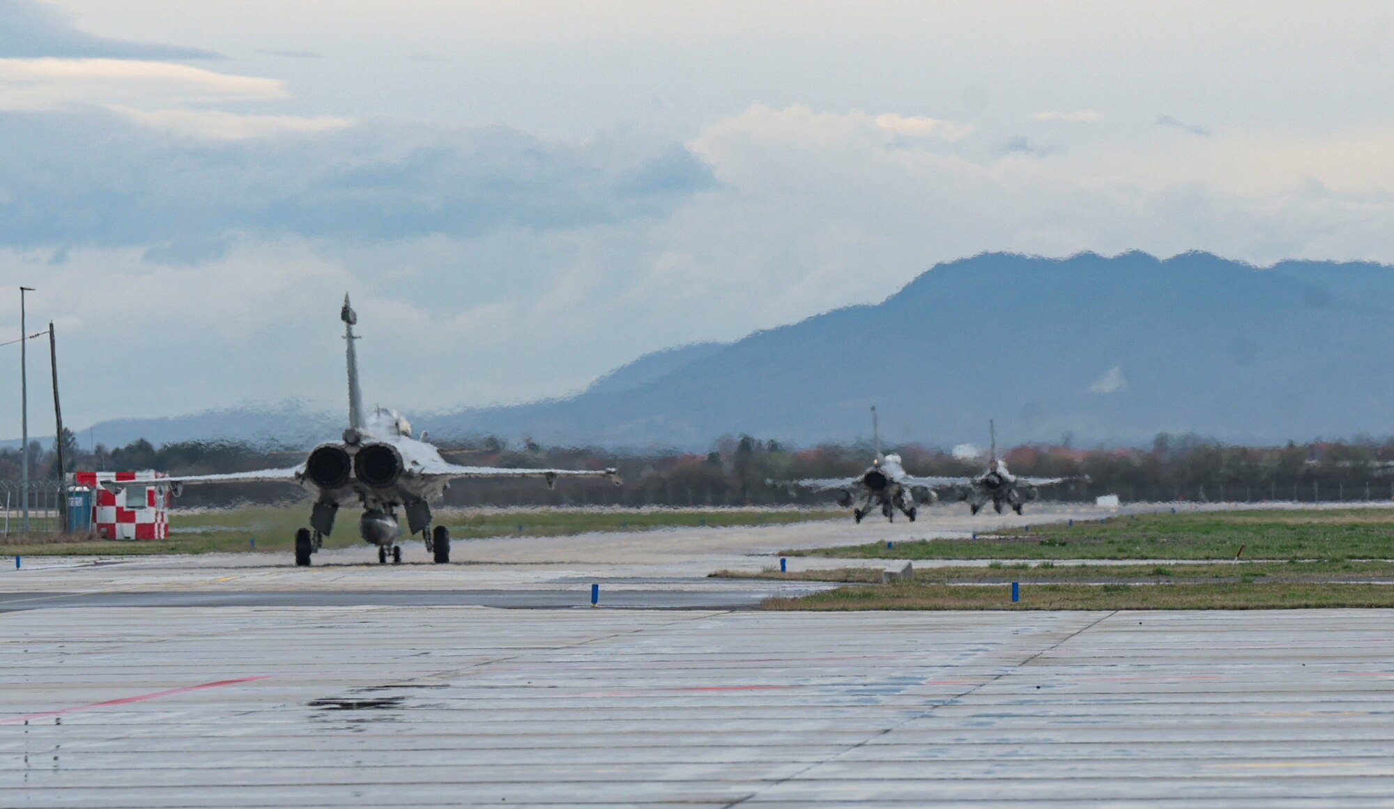 Aircraft on runway