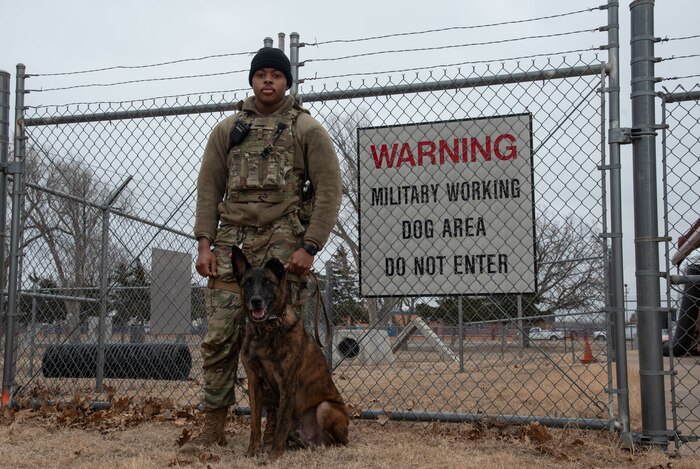 Team Vance Working Dog Team patrols United Nations