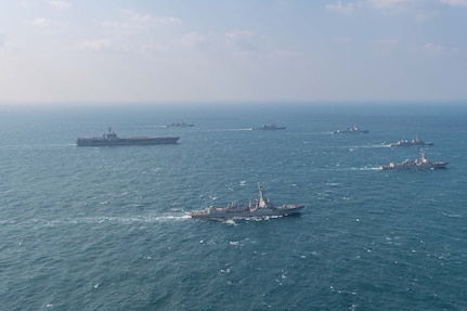 Republic of Korea, Japan, and the U.S. Conduct Trilateral Naval Exercise.