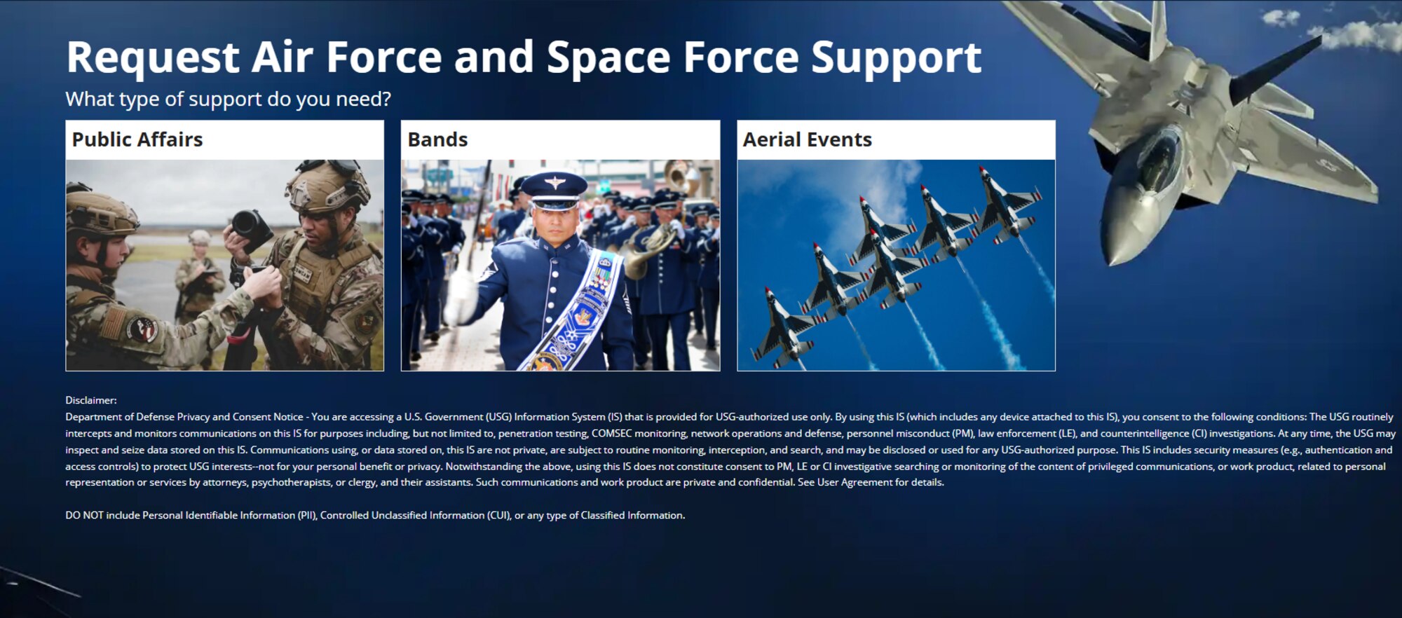 Customers requesting photography, videography, graphics, tours, speakers and similar support from the 673rd Air Base Wing Public Affairs office will now utilize the PA Productivity Portal to submit work orders starting April 1.