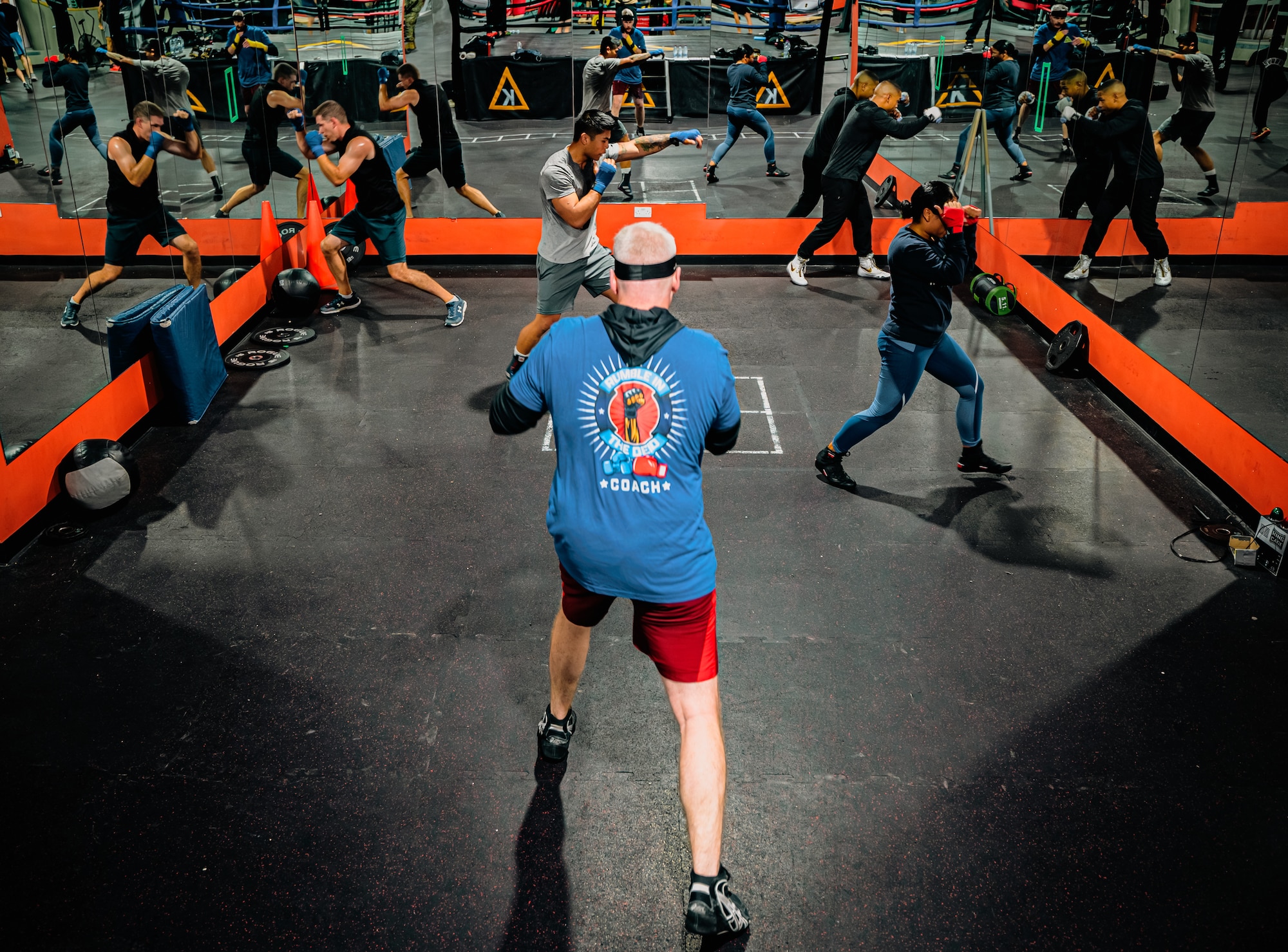 Airmen prepare for boxing event
