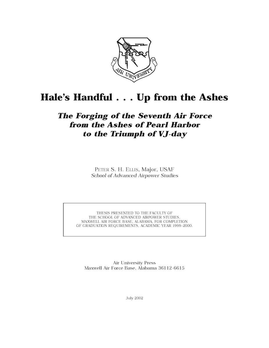 Air University, Air University Press, SAASS Papers, AUP, USAF
