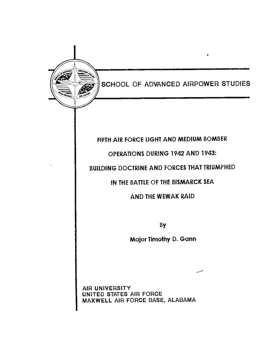 Air University, Air University Press, SAASS Papers, AUP, USAF