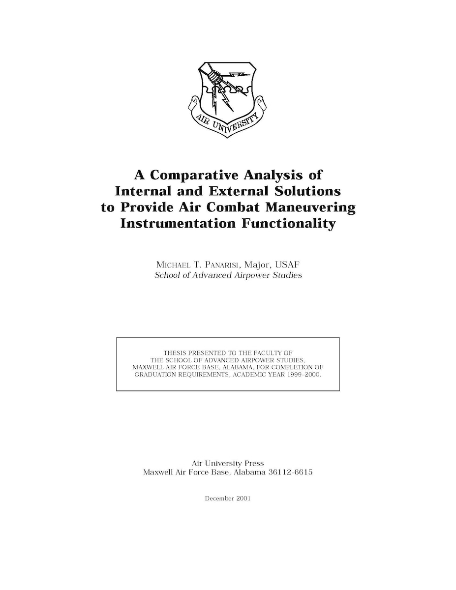 Air University, Air University Press, SAASS Papers, AUP, USAF