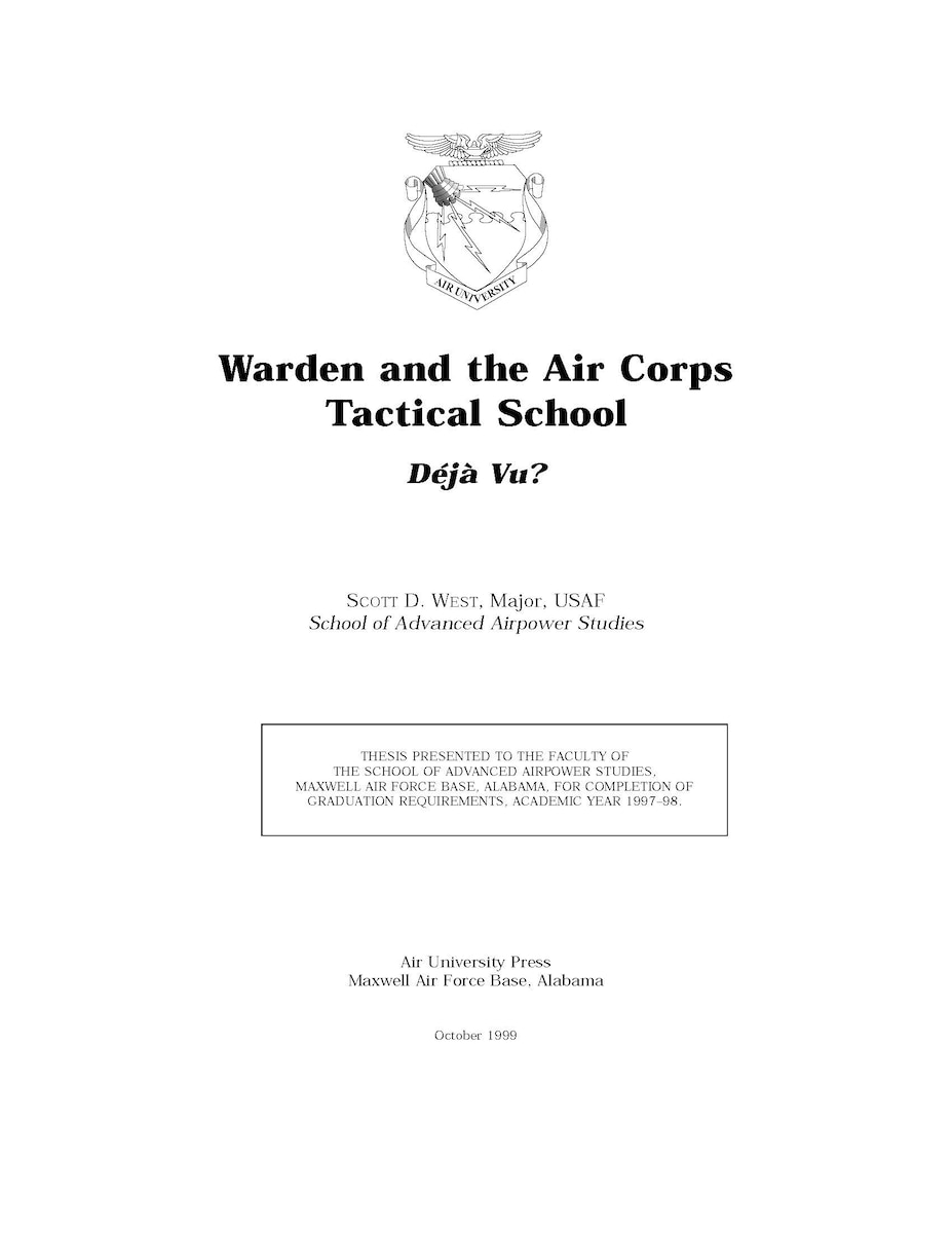 Air University, Air University Press, SAASS Papers, AUP, USAF