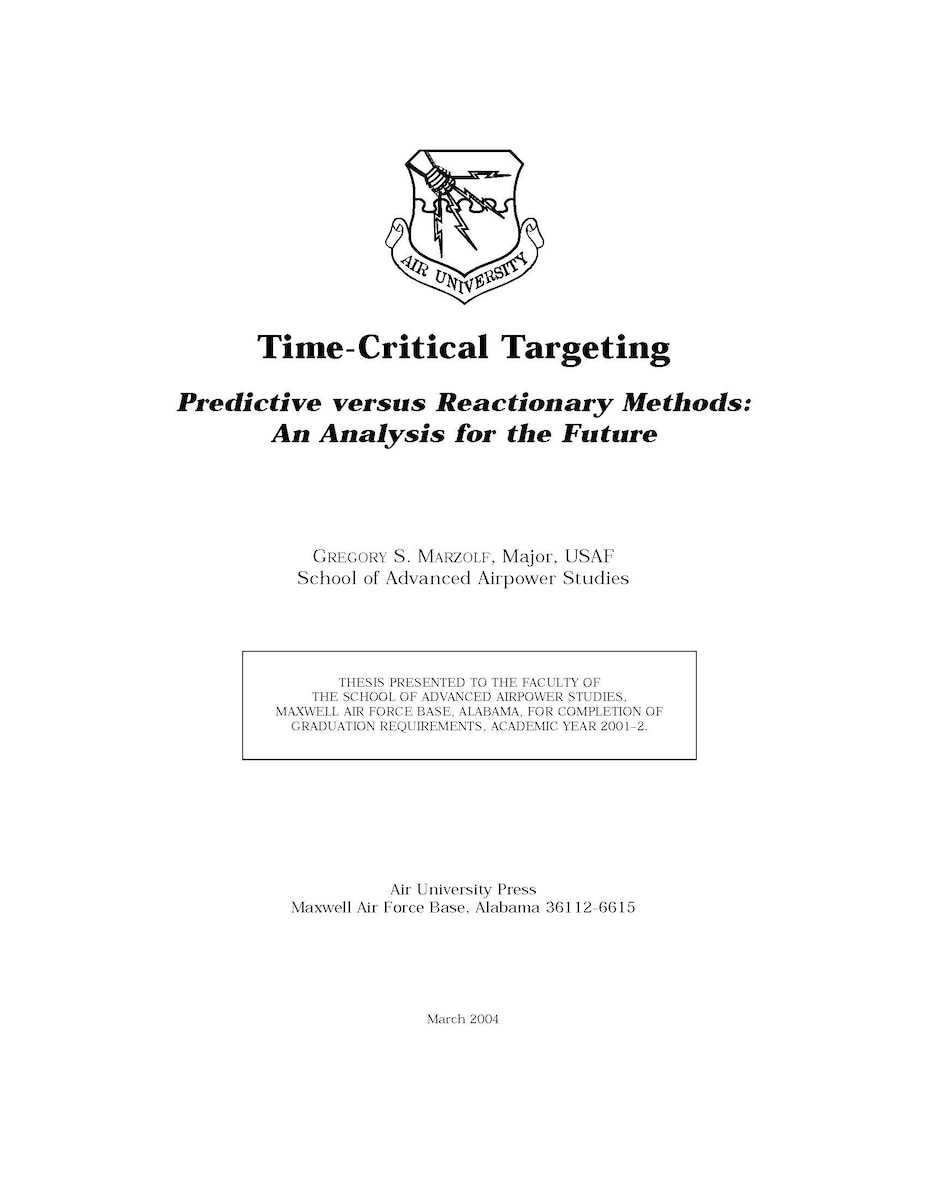 Air University, Air University Press, SAASS Papers, AUP, USAF