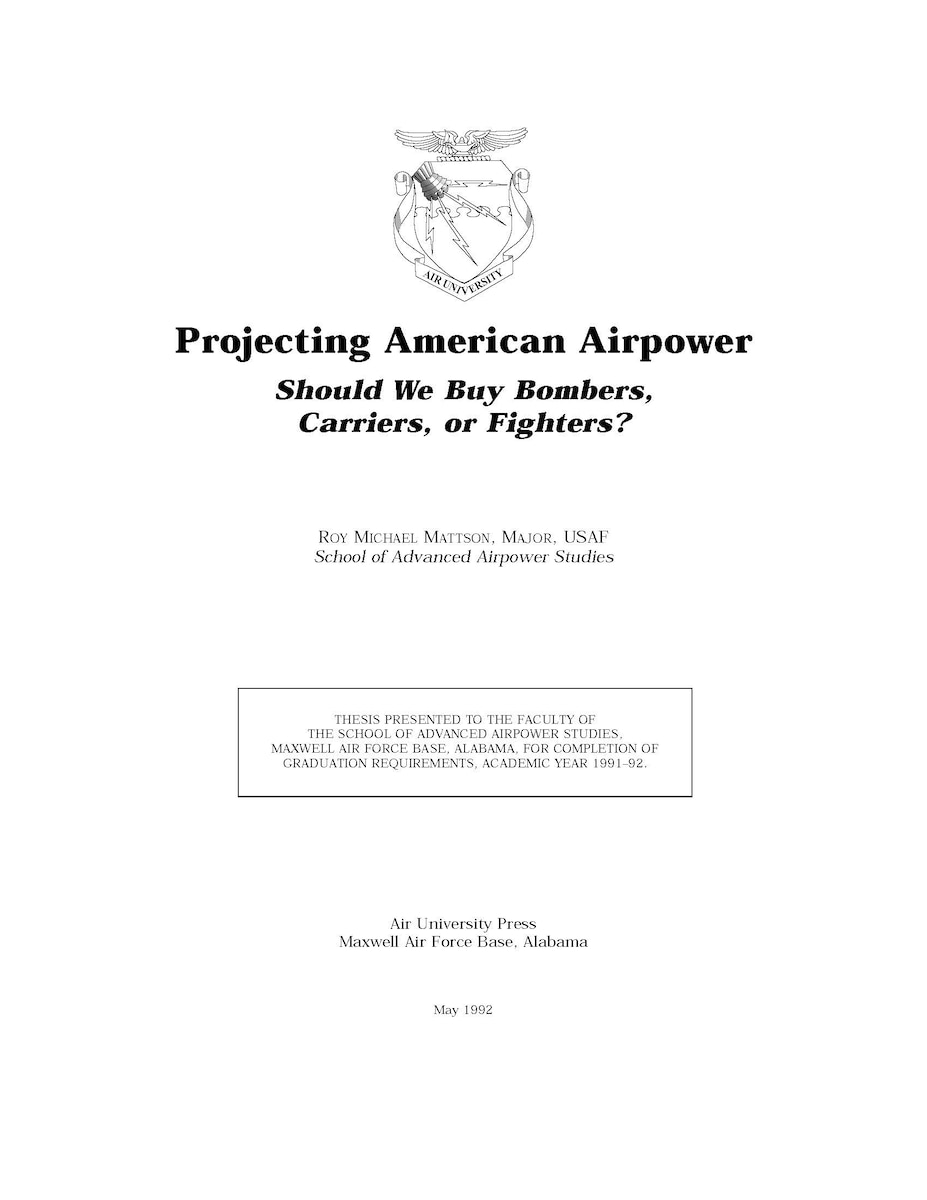 Air University, Air University Press, SAASS Papers, AUP, USAF