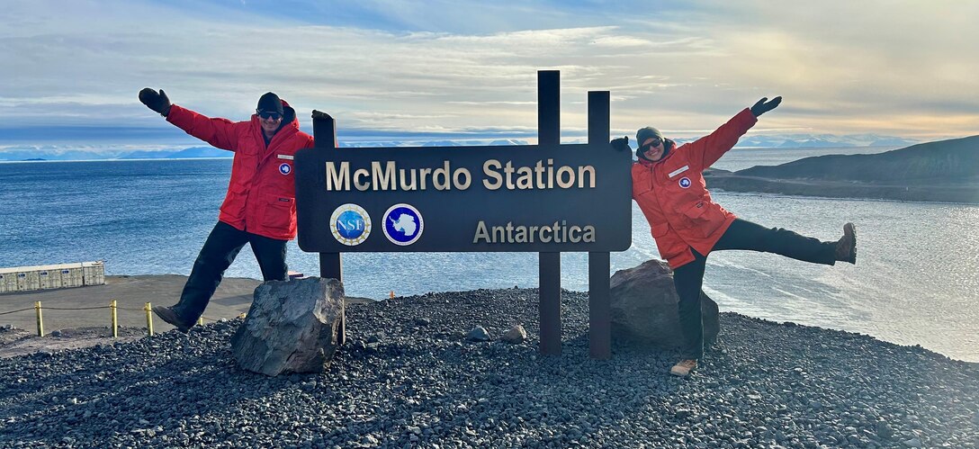 Amy Steiner, chief of the Geotechnical and Materials Section, recently completed a temporary duty trip to McMurdo Station in Antarctica, where she supported the installation of a marine resupply and cargo transport pier. The project is a collaborative effort between the USACE Marine Design Center and the National Science Foundation (NSF) that aims to enhance cargo transport capabilities in Winter Quarters Bay.