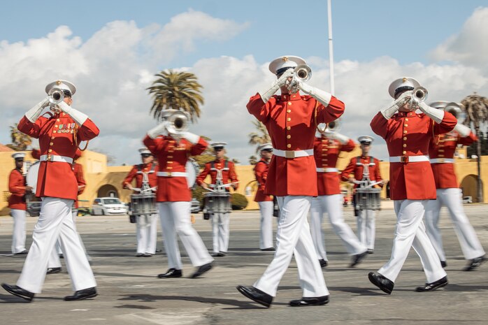 Battle Color Training Detachment Visit at MCRD San Diego