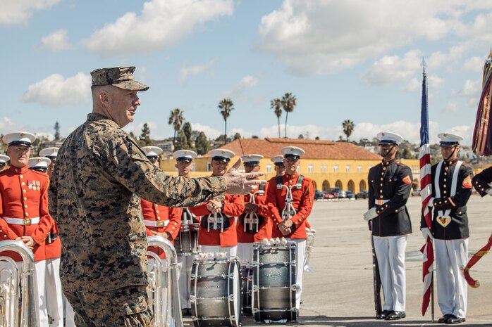 Battle Color Training Detachment Visit at MCRD San Diego