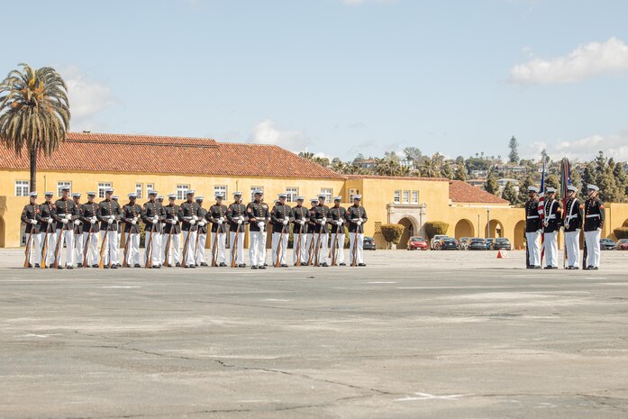 Battle Color Training Detachment Visit at MCRD San Diego