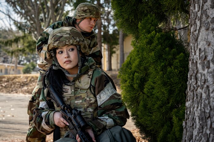 Airman looks for opposing forces
