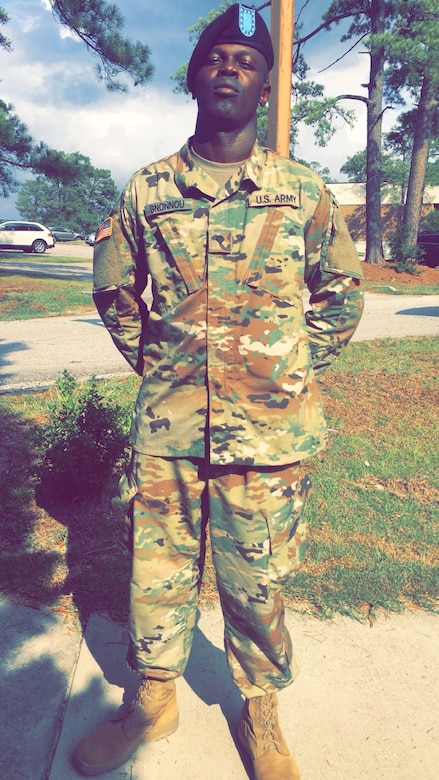 Male U.S. Army Soldier poses in uniform