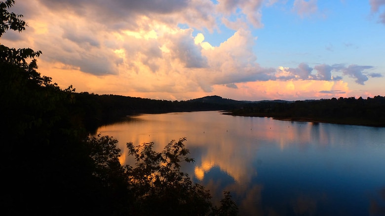 Sunrise over Rough River Lake
