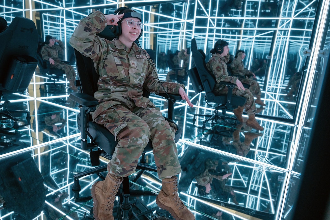 Airman in room