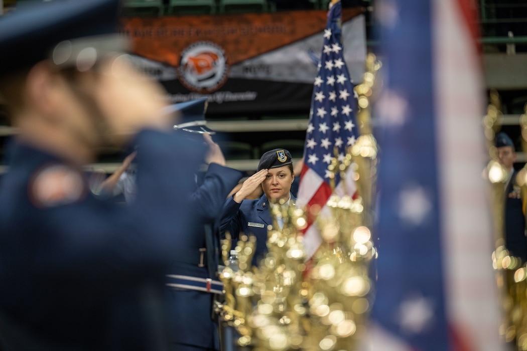 The competition is the largest, single-day Air Force JROTC drill and ceremony event. (U.S. Air Force photo by Jack Gardner)