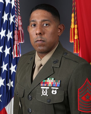 Portrait of Sergeant Major Isai Estupinan