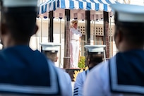 Adm. Samuel J. Paparo, commander of U.S. Indo-Pacific Command, participates in an honors ceremony during a visit to Colombo, Sri Lanka, March 21, 2025. The trip reaffirmed the partnership between the U.S. and Sri Lanka, which has contributed to regional security through military cooperation founded on robust people-to-people ties for more than 75 years. USINDOPACOM is committed to enhancing stability in the Indo-Pacific region by promoting security cooperation, encouraging peaceful development, responding to contingencies, deterring aggression and, when necessary, prevailing in conflict. (U.S. Navy photo by Chief Mass Communication Specialist Shannon M. Smith)
