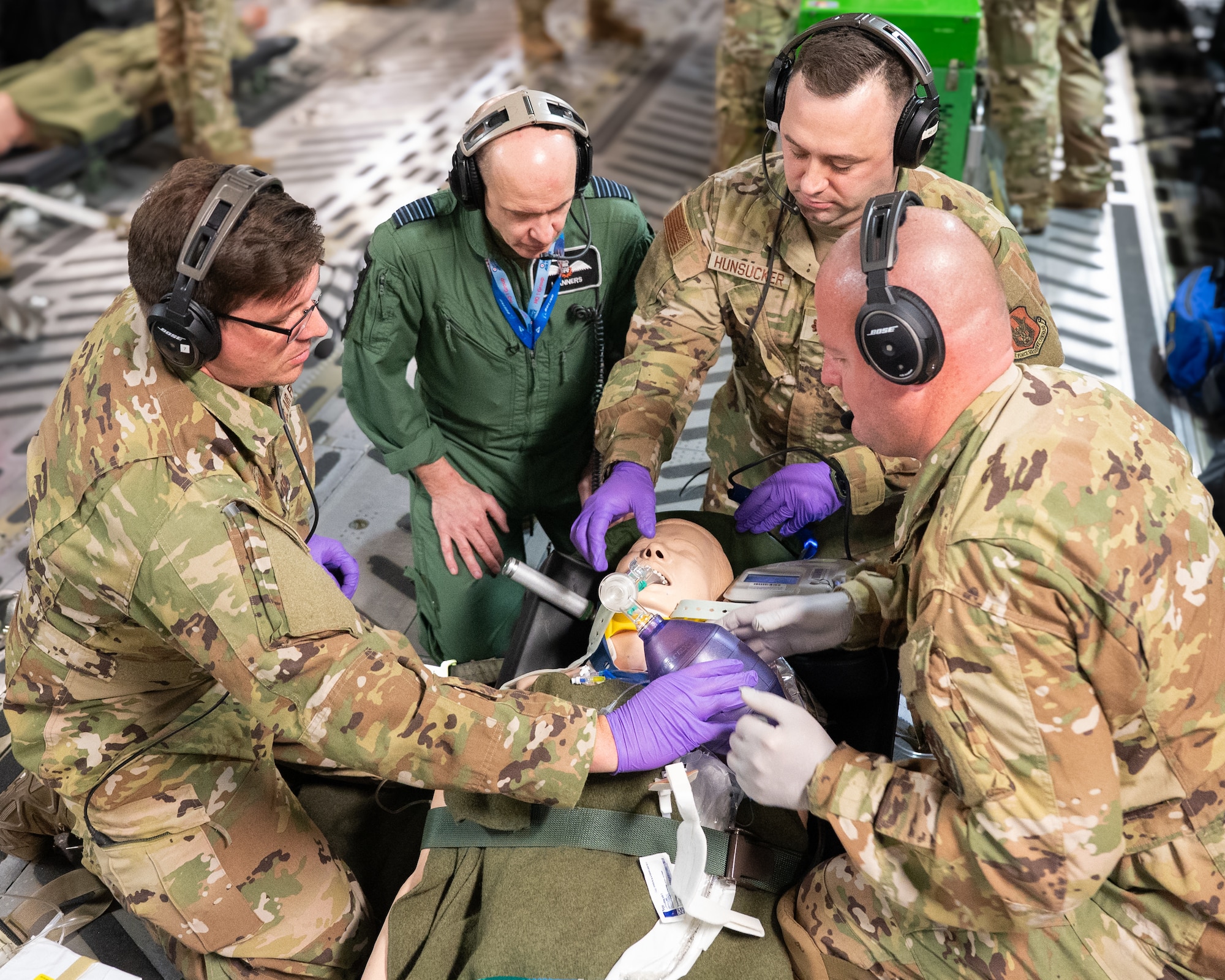Air Force Reserve aeromedical evacuation training with Royal Auxiliary Air Force.