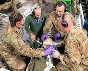 Air Force Reserve aeromedical evacuation training with Royal Auxiliary Air Force.