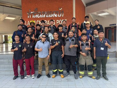 Washington National Guard Soldiers and Port of Laem Chabang firefighters.