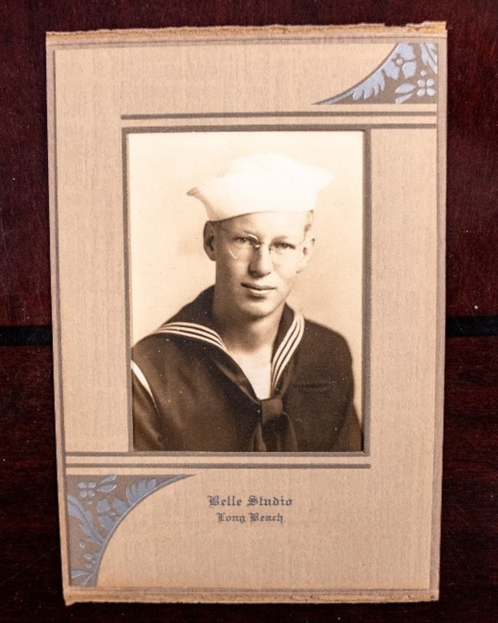 Roy Mosteller as a yeoman in the Navy.