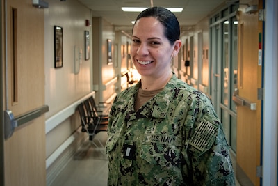 Lieutenant Junior Grade Joelle Borja is a Licensed Clinical Social Worker and Behavioral Health Provider aboard Naval Health Clinic Cherry Point.  In her own words, she walks alongside her patients “through tough stuff.”