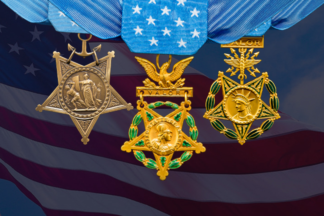 A graphic says "Medal of Honor Monday" shows an Army Medal of Honor.