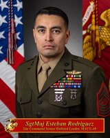 Sergeant Major Esteban Rodriguez, Site Support Command Senior Enlisted Leader, Marine Air Control Group 48