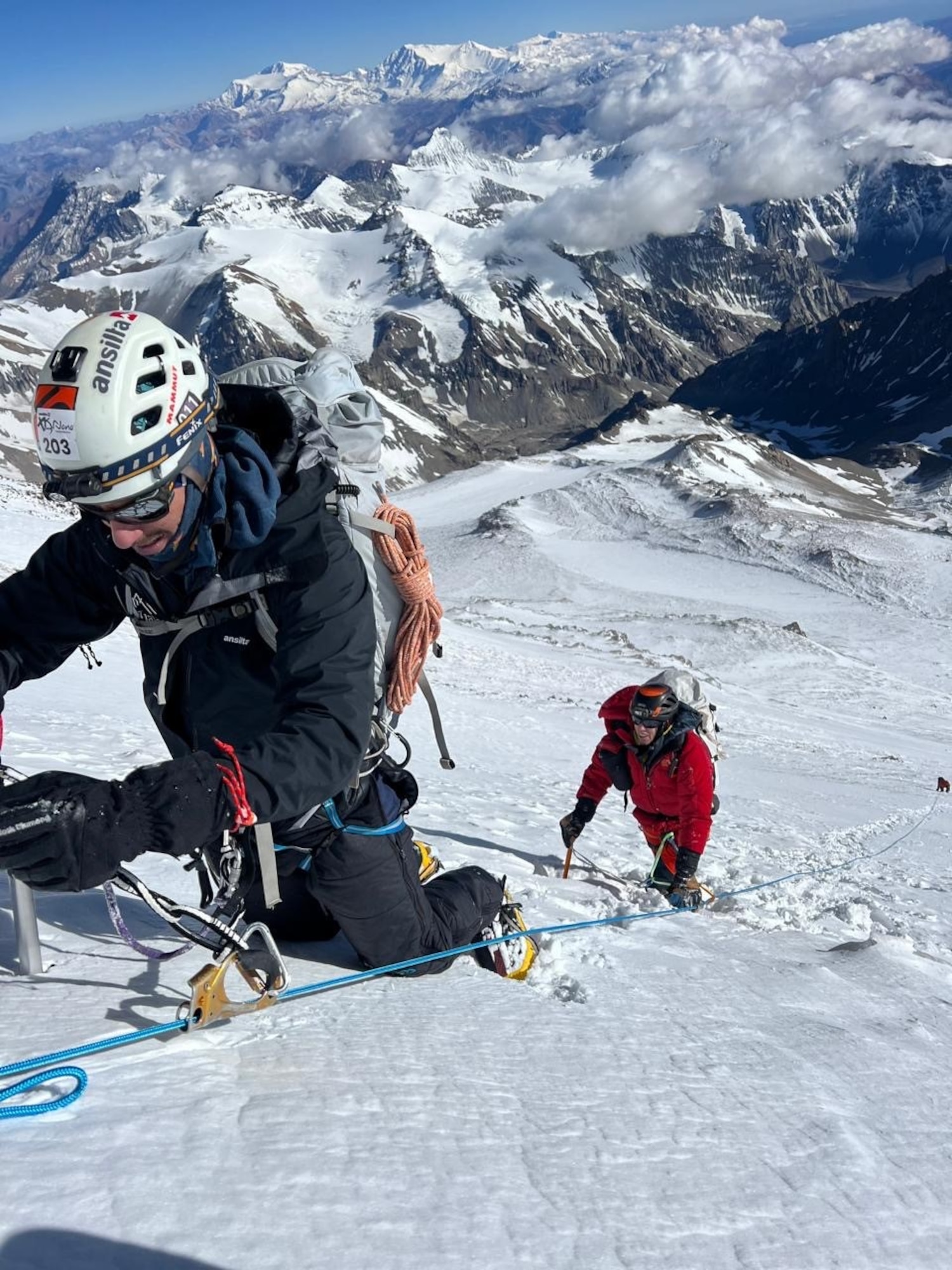 Col. Shannon Phares climbs Aconcagua