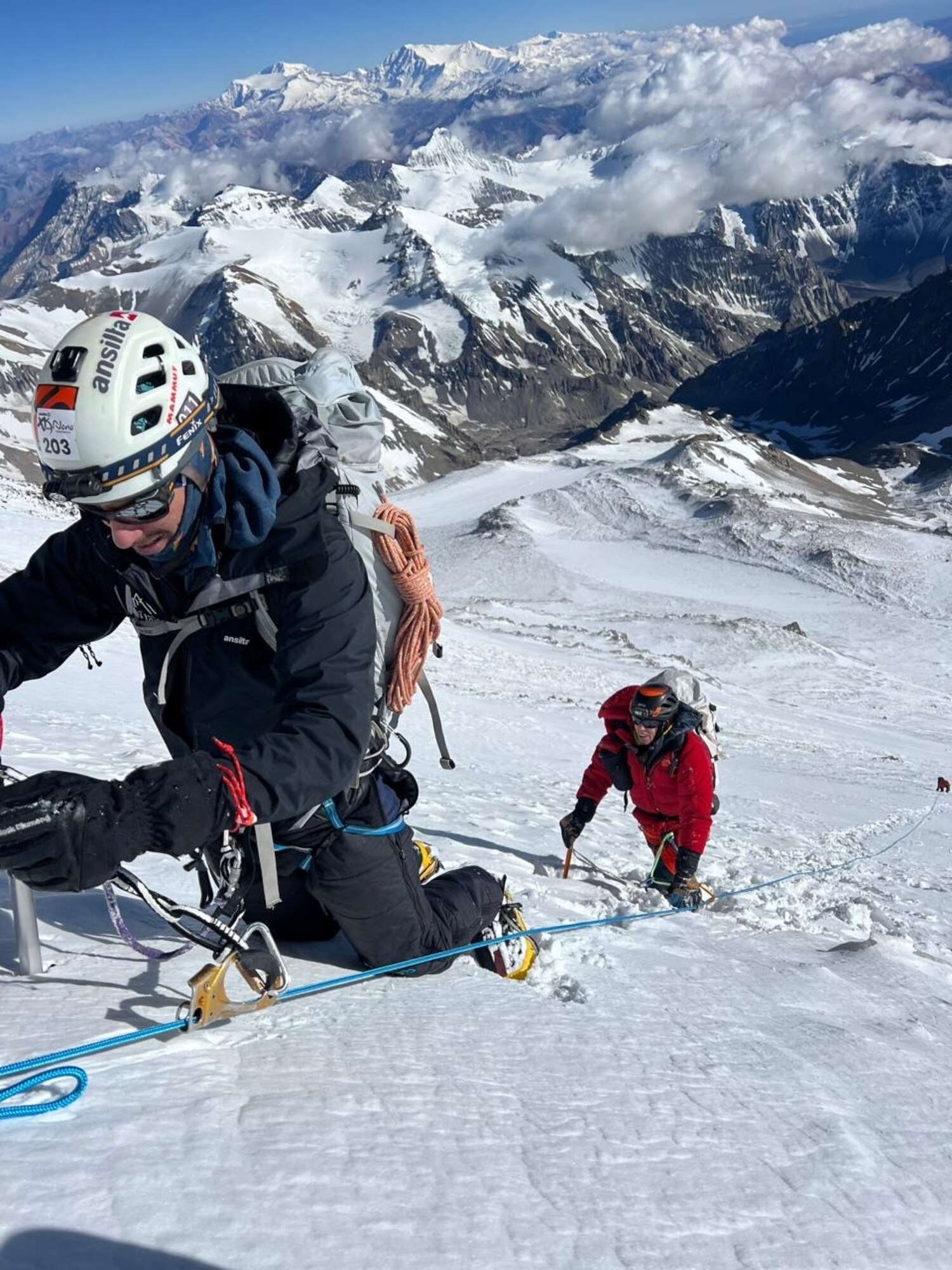 Col. Shannon Phares climbs Aconcagua