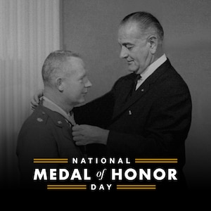 Airman receives medal of honor.