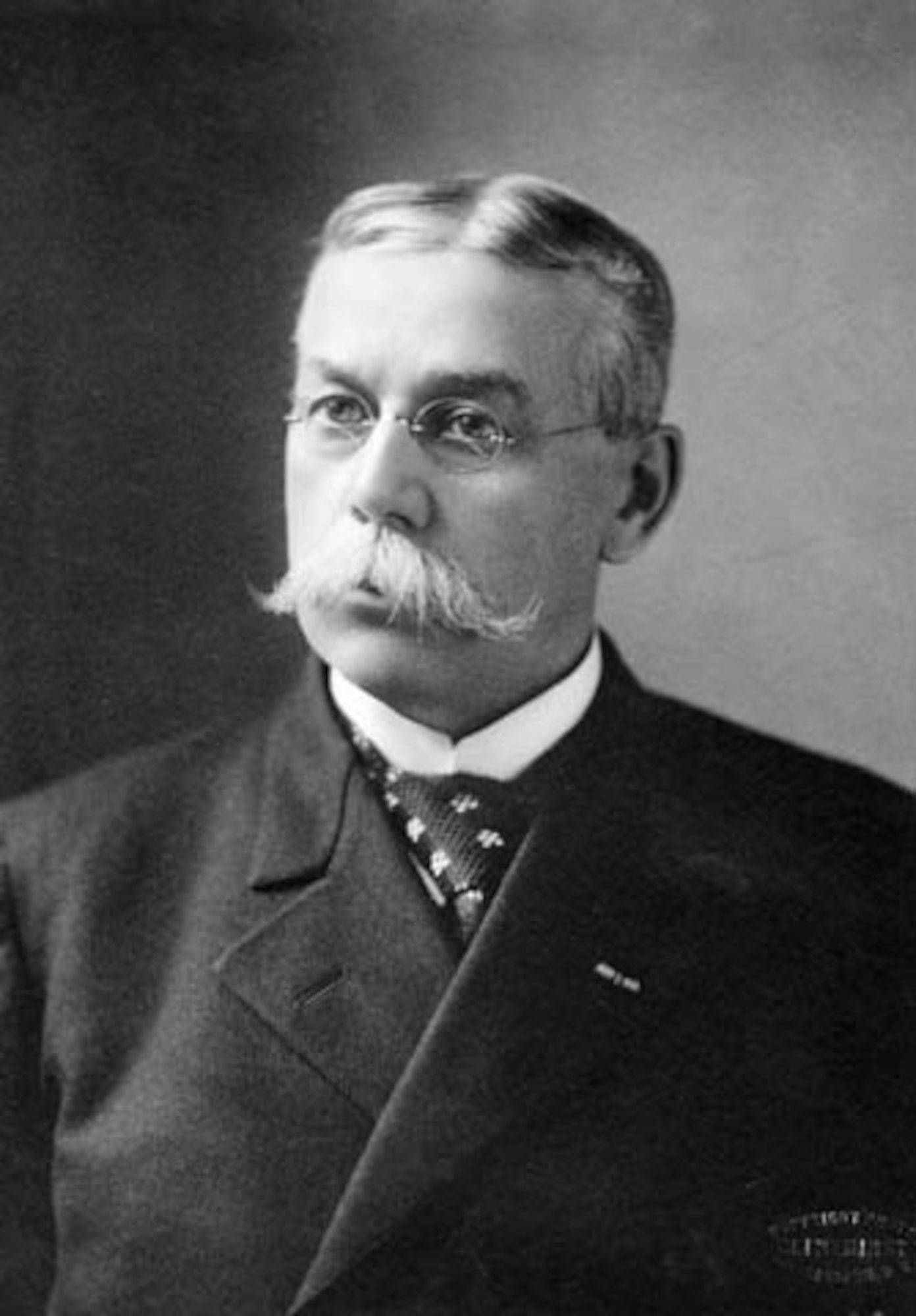 Francis E. Warren poses for a portrait. (Courtesy of the Wyoming State Archives)