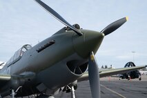 A P-40 Warhawk on display at the California Capital Airshow, Mather, California, March 22, 2025.