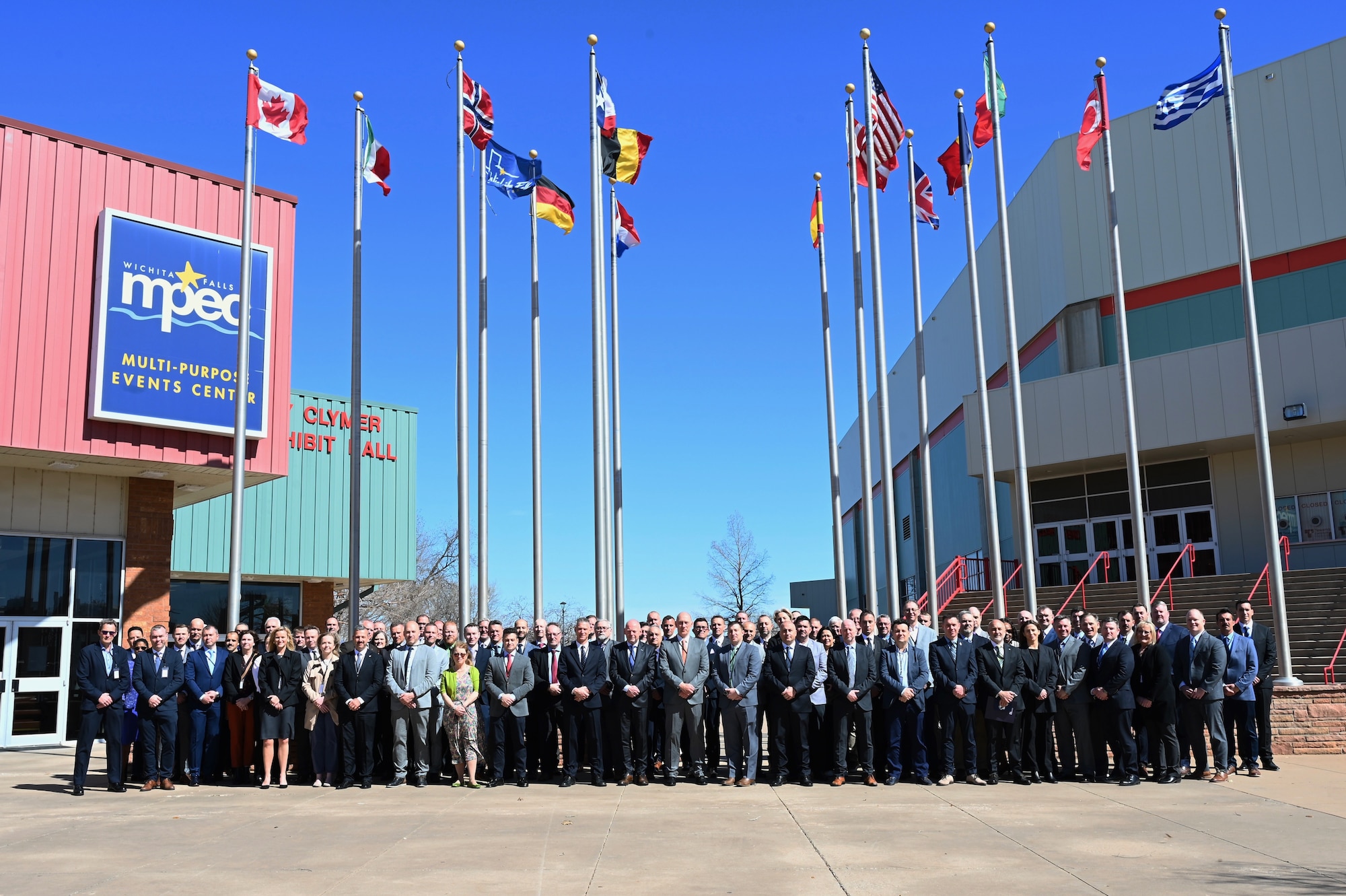 Leaders from Sheppard Air Force Base, the Euro-NATO Joint Jet Pilot Training (ENJJPT) program, and the local community gathered today for the Multi-Purpose Events Center (MPEC) Steering Committee Meeting