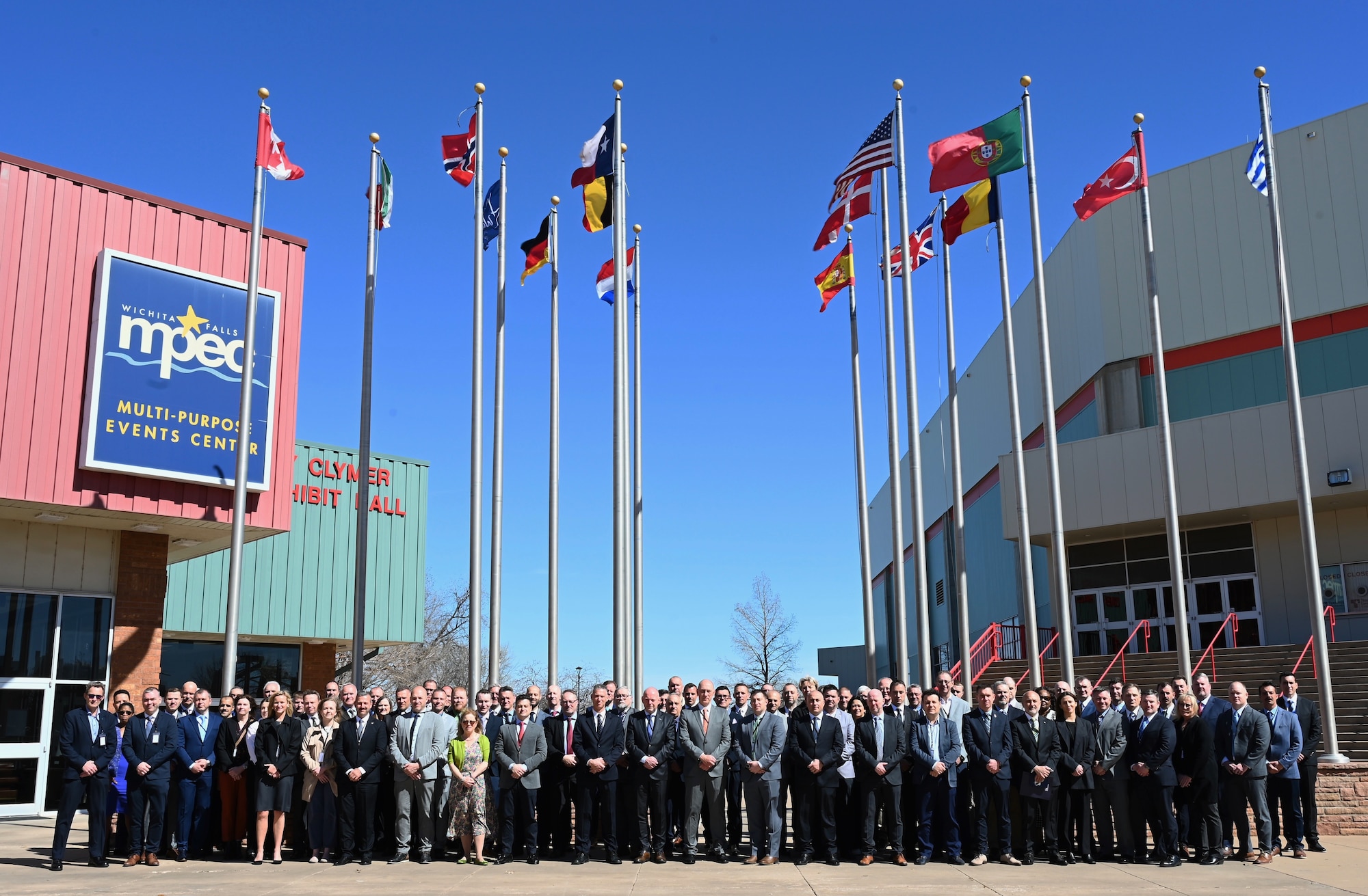 Leaders from Sheppard Air Force Base, the Euro-NATO Joint Jet Pilot Training (ENJJPT) program, and the local community gathered today for the Multi-Purpose Events Center (MPEC) Steering Committee Meeting