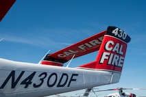 A California Department of Forestry and Fire Protection (CAL FIRE) OV-10 Bronco performs at the California Capital Airshow, Mather, California, March 23, 2025.