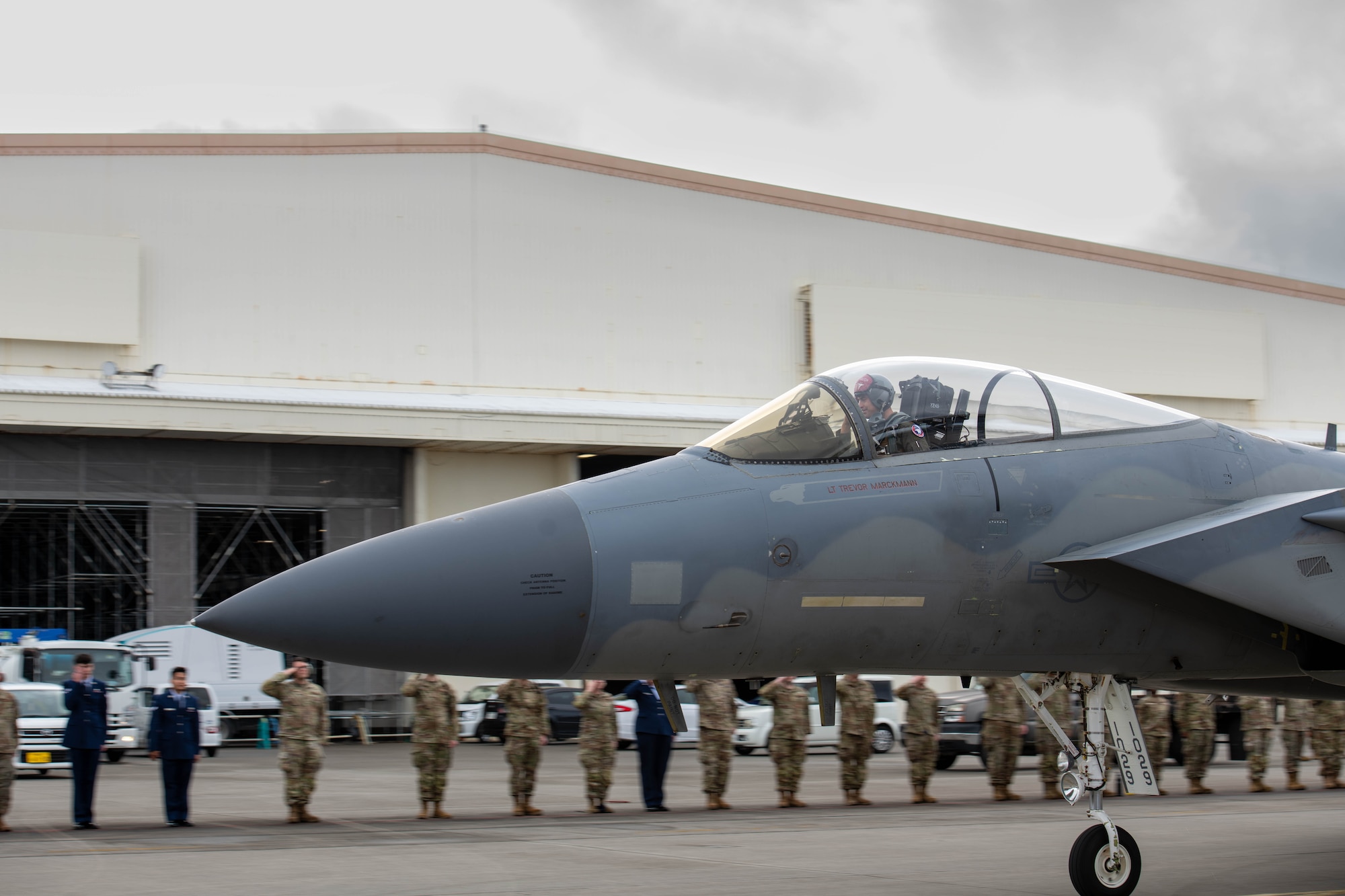 Aircraft taxis to runway.
