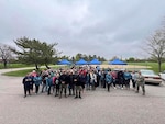 DLA Troop Support pose for a group photo after completing the 2024 SAAPM Walk. Photo credit Gina Ingrao