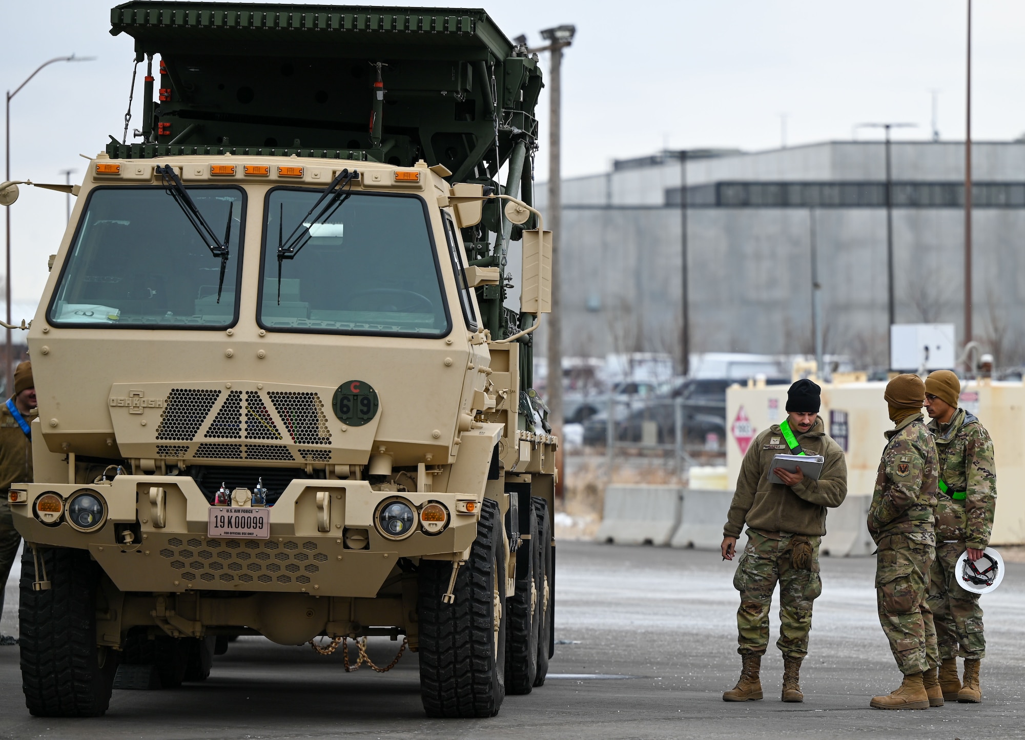 Airmen from the 729th Air Control Squadron conduct a vehicle inspection during a deployment readiness exercise at Hill Air Force Base, Utah, Jan. 13, 2025. The process ensured that all vehicles met operational and safety requirements for potential deployment.
(U.S. Air Force photo by Garrett N. Cole)