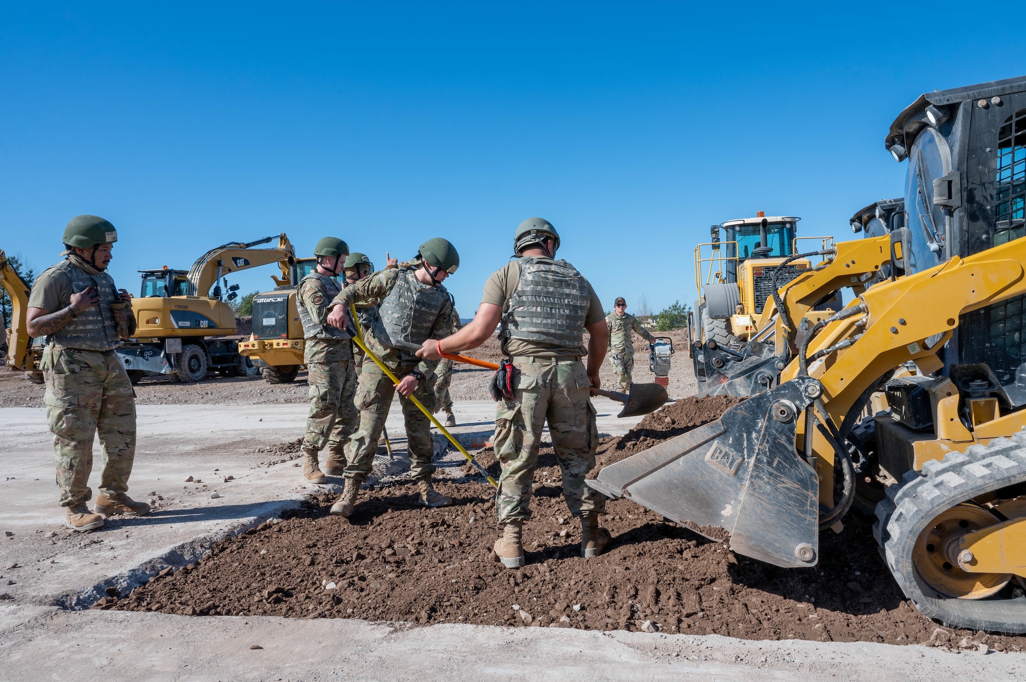 People use dirt to fill up simulated damage