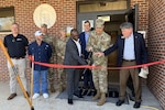 Senior leaders of the Georgia National Guard join community members and Soldiers of the Thomasville-based 1230th Transportation Company for a ribbon cutting ceremony February 26, 2025, dedicating the unit’s newly renovated training facility. Photo by Staff Sgt. Drazen Pandza.