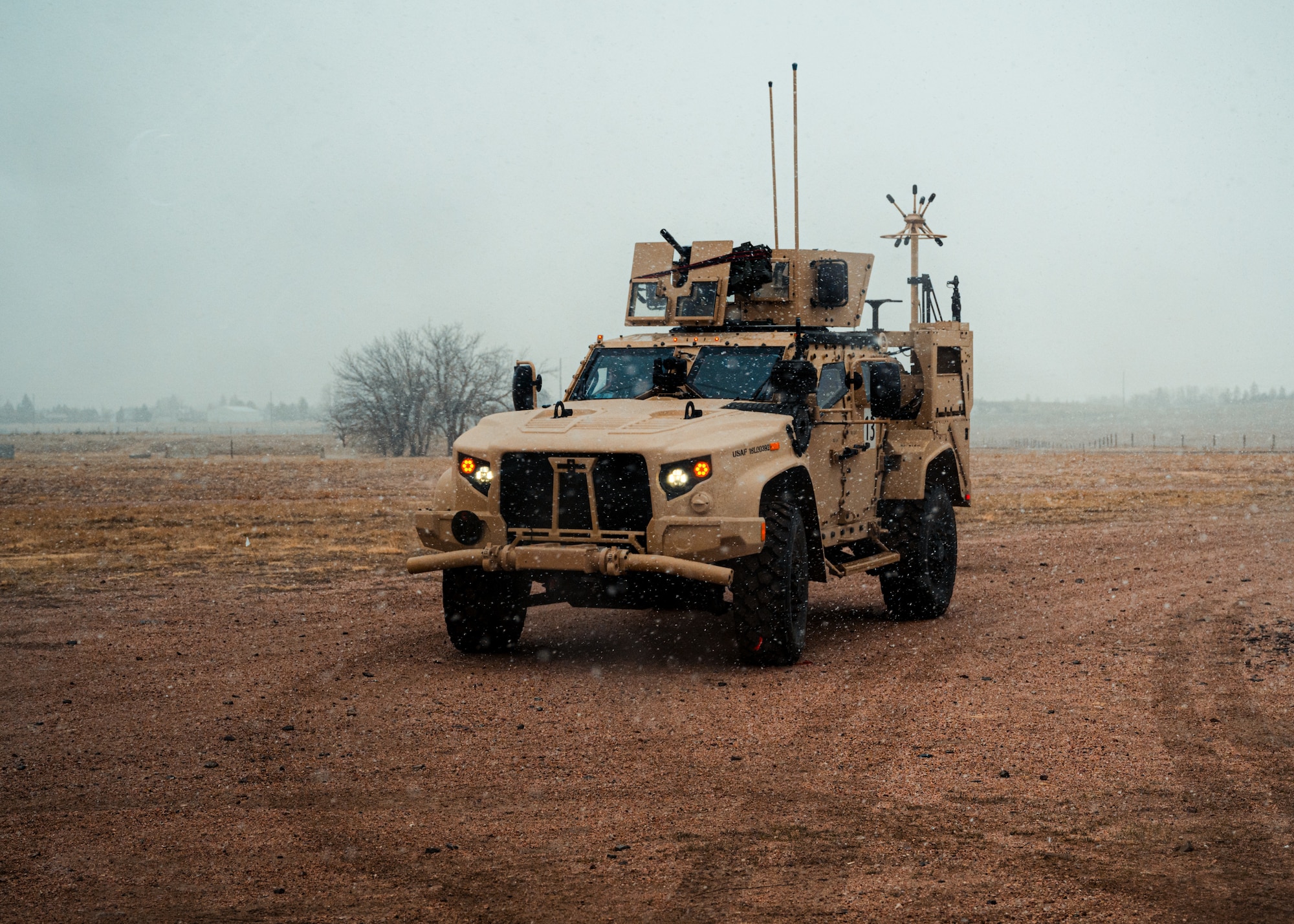 CRF supports the protection and security of military assets during movements both to and from the 90th Missile Wing’s 9,600 square mile missile field. (U.S. Air Force photo by Staff Sgt. Michael A. Richmond)