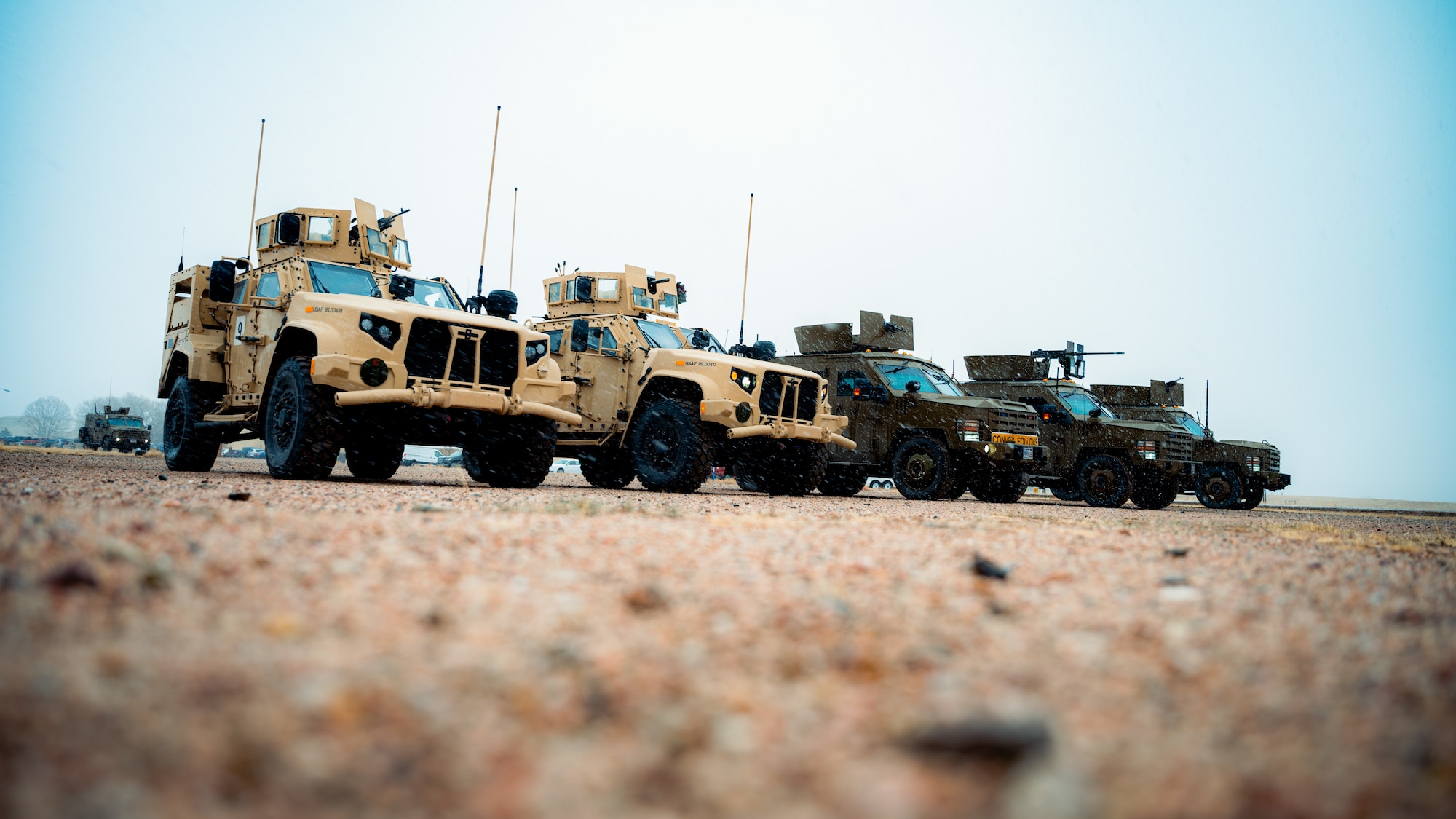 CRF supports the protection and security of military assets during movements both to and from the 90th Missile Wing’s 9,600 square mile missile field. (U.S. Air Force photo by Staff Sgt. Michael A. Richmond)