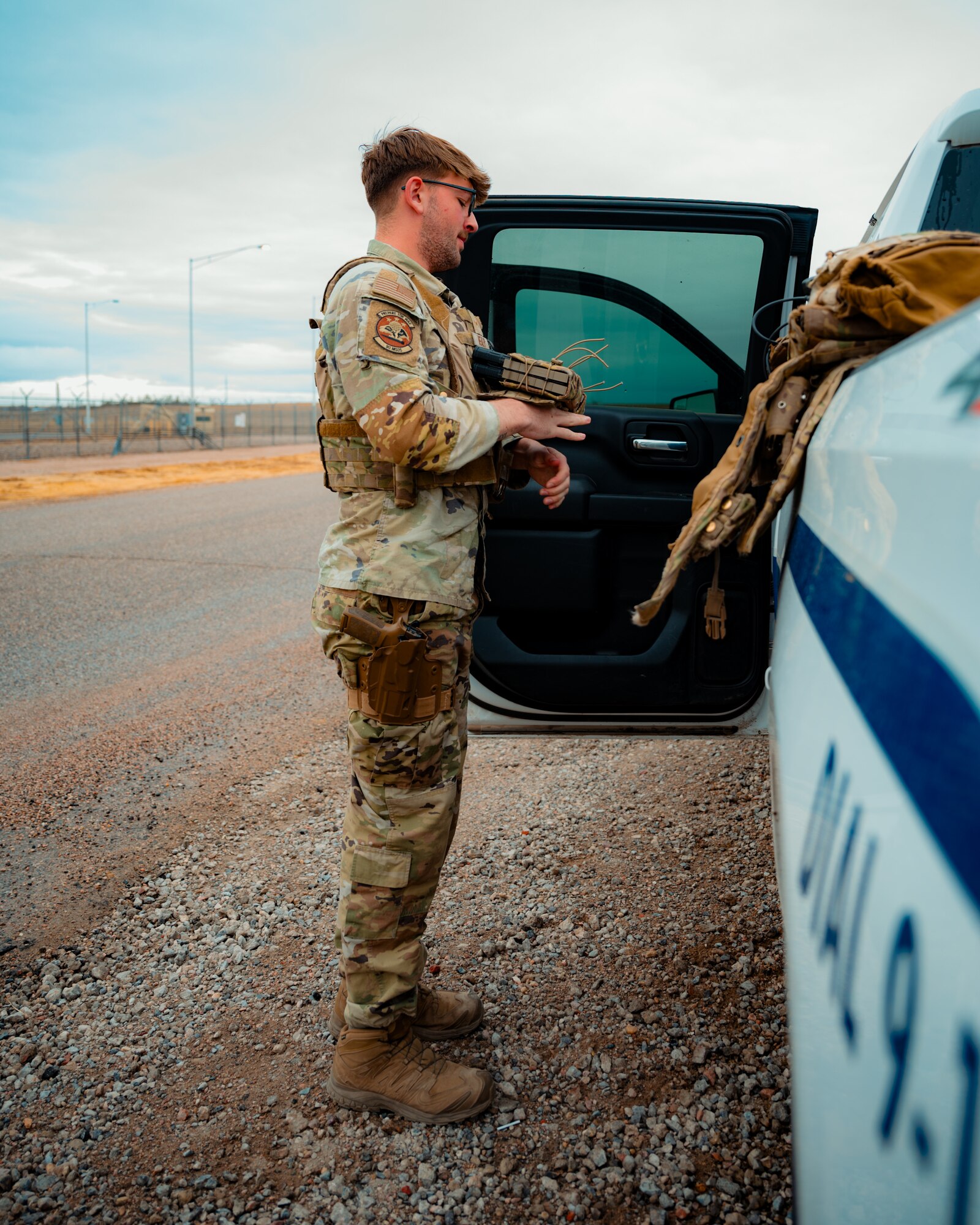 CRF supports the protection and security of military assets during movements both to and from the 90th Missile Wing’s 9,600 square mile missile field. (U.S. Air Force photo by Staff Sgt. Michael A. Richmond)