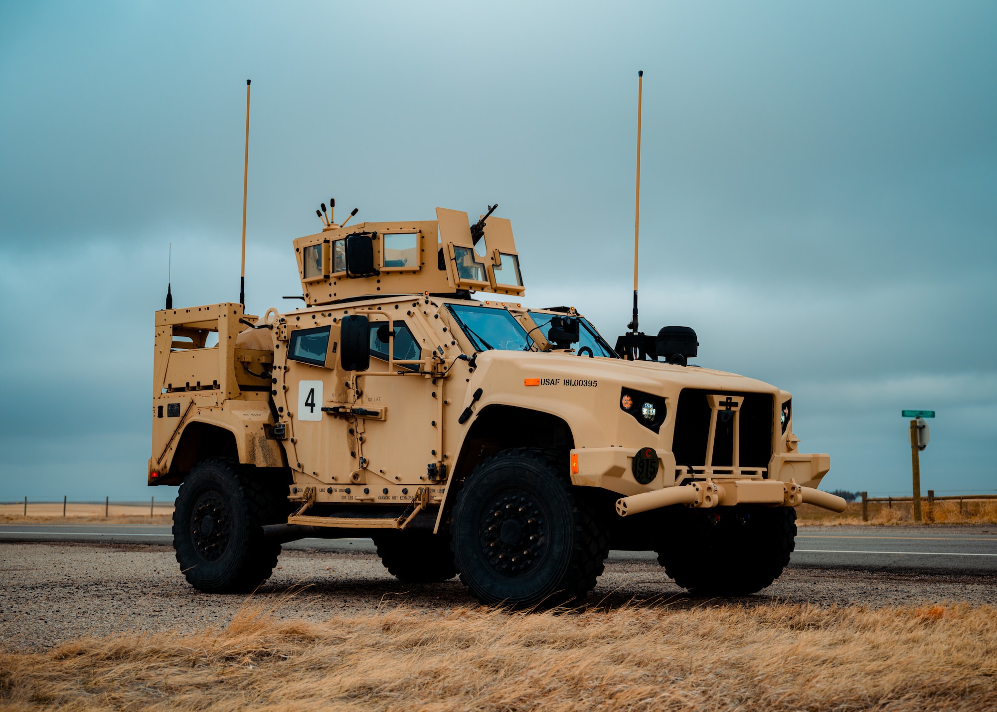 CRF supports the protection and security of military assets during movements both to and from the 90th Missile Wing’s 9,600 square mile missile field. (U.S. Air Force photo by Staff Sgt. Michael A. Richmond)