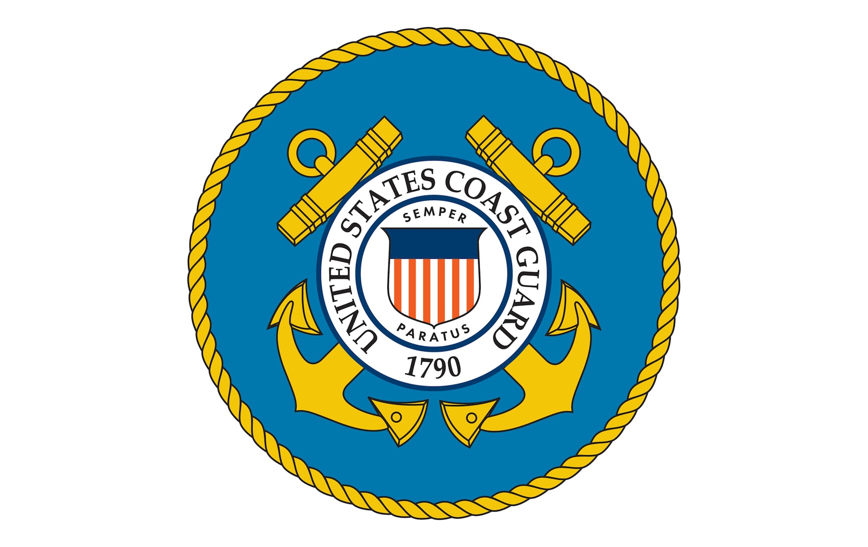 U.S. Coast Guard logo.