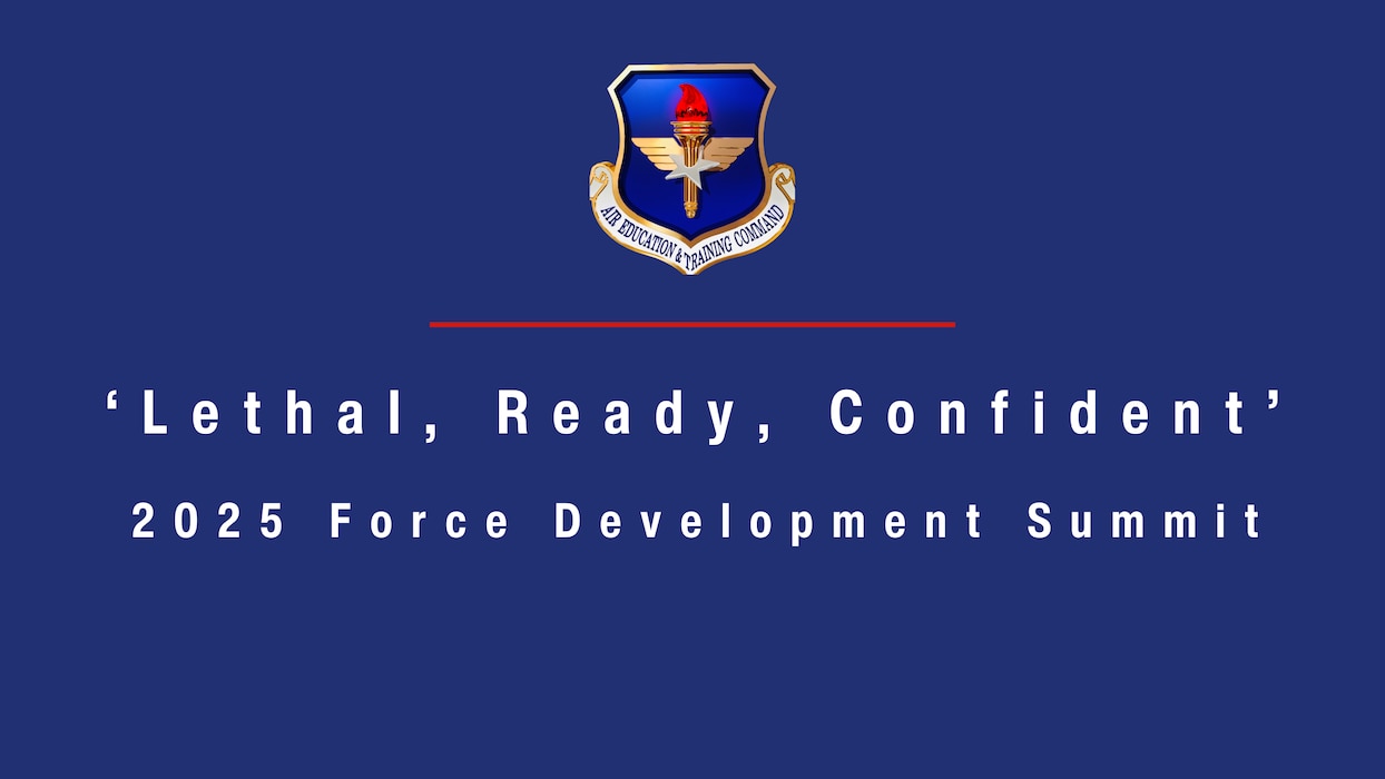 AETC shield on blue background