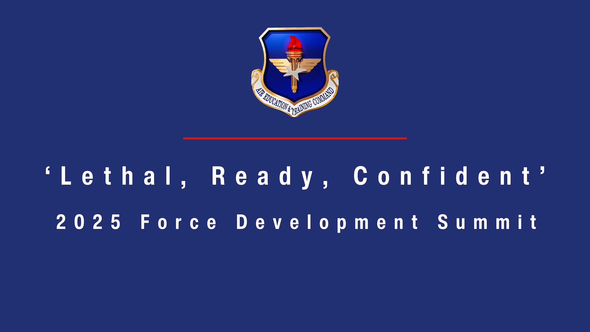 AETC shield on blue background