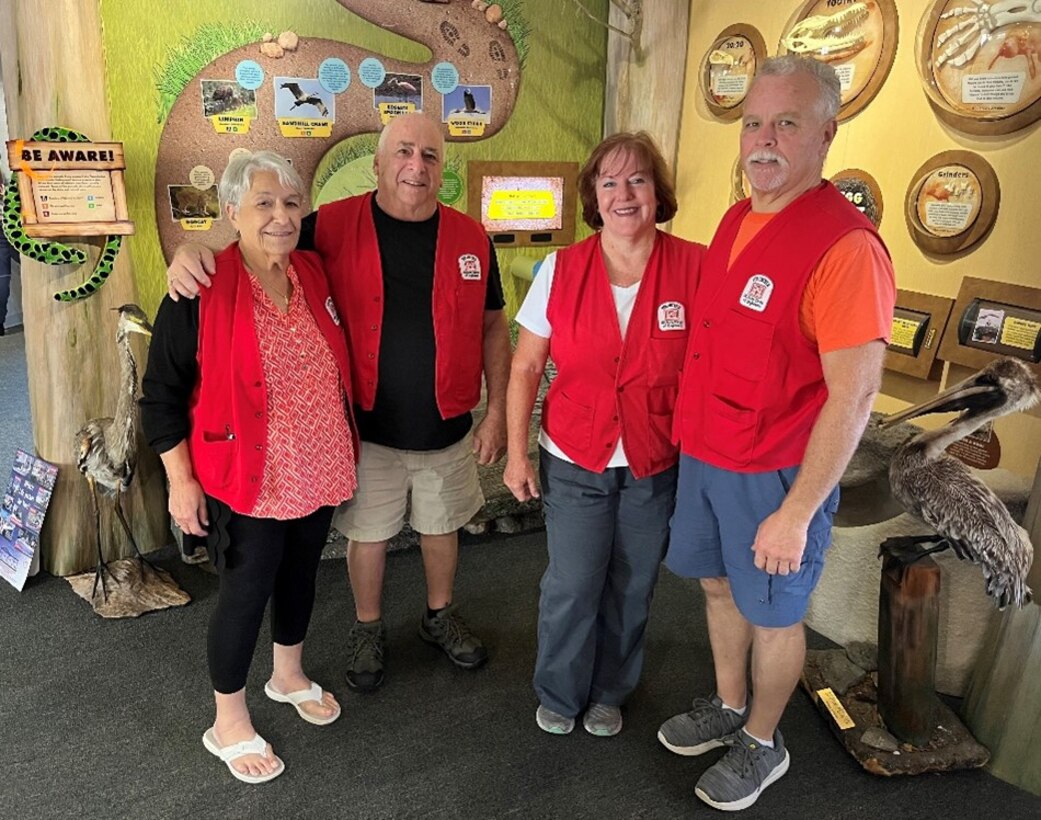 Volunteers at the U.S. Army Corps of Engineers, St. Lucie Lock Recreational Area.